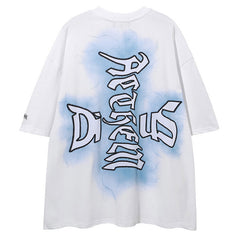 MODP TIFO Letter Print T-Shirts