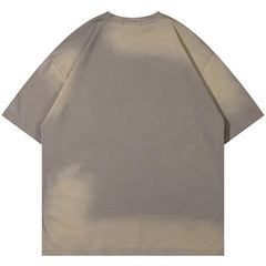 MODP TIFO Letter Print T-Shirts
