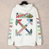 Off-White Cartoon Pattern Arrow Hoodies