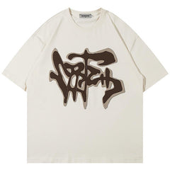 MODP TIFO Letter Print T-Shirts