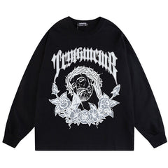 MODP SMKLIFE Portrait Print Sweatshirts