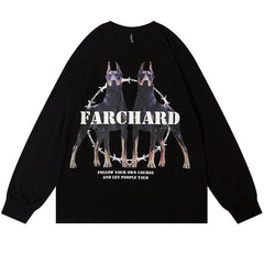 MODP SMKLIFE Doberman Pinscher Print Sweatshirts