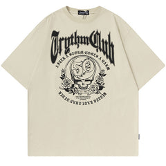 MODP TKPA Street preppy print distressed T-shirt