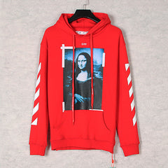 Off-White Mona Lisa Frame Pattern Hoodies