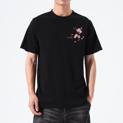 Sakura Embroidered Shirt Black