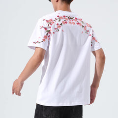 Sakura Embroidered Shirt White