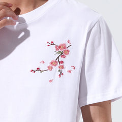 Sakura Embroidered Shirt White