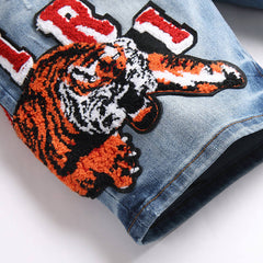 AMIRI Varsity Denim Shorts #2009