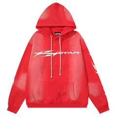 Hellstar Logo Pattern Printed Hoodie