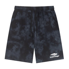 Balenciaga Logo Printed Knit Shorts