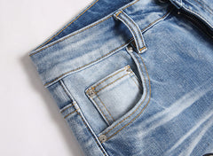 Amiri Logo Denim Shorts #2011