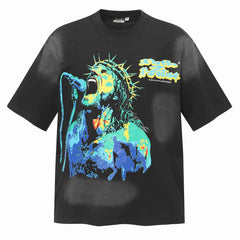 Hellstar Soul Graffiti Washed T-Shirt