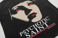 Saint Michael ” PSYCHOTIC” Printed T-Shirt