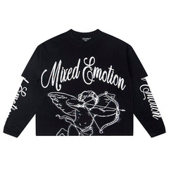 MIXED EMOTION “Blur” Thermal Long Sleeve Tee