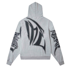 MIXED EMOTION Grey ‘Faded’ Hoodie
