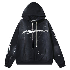 Hellstar Logo Pattern Printed Hoodie