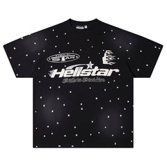 Hellstar Path to Paradise Black Logo Collage T-Shirt