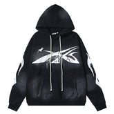 Hellstar Graffiti Meteor Pattern Hoodie