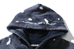 Hellstar White Splatter Printed Hoodie