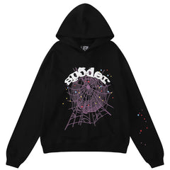 Sp5der Spider Web Hoodie-Black #8202