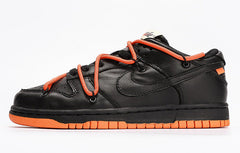 Off White x Futura x Nike Dunk Low Black Orange