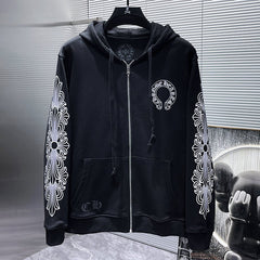 Chrome Hearts Hoodie Zipper Black #8310