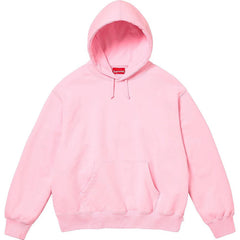 Supreme 23FW Satin Applique Hoodie Sweatshirt Pink