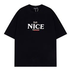 Balenciaga Nice France Letter Logo T-Shirt Oversize