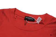 Balenciaga Heavy Metal Artwork T-Shirt Red Oversize