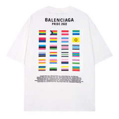 Balenciaga Pride T-Shirt White Oversize
