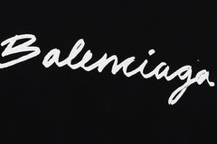 Balenciaga Logo Print Cotton T-shirt Oversize