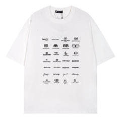 Balenciaga Logo Collection Print T-shirt Oversize