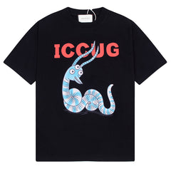 GUCCI Snake Print T-Shirt Oversized