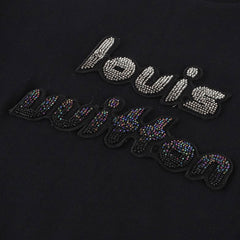 Louis Vuitton Crystal Embroidery Logo T-Shirt
