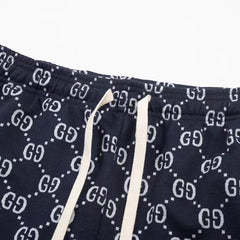 GUCCI GG Jacquard Cotton Shorts Oversize