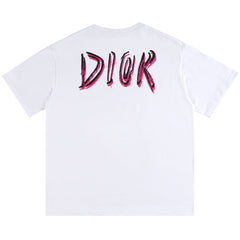 Dior Letter Print T-Shirt Oversize