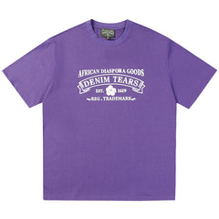 Denim Tears ADG T-Shirts Purple
