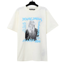 Palm Angels Men's Blue Oasis Cotton T-Shirt