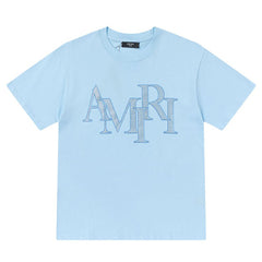 AMlRl Letter Logo Print Cotton T-Shirt