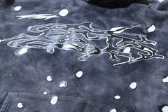 Hellstar White Splatter Printed Hoodie Hoodie