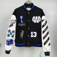 Off White Baseball Jacket