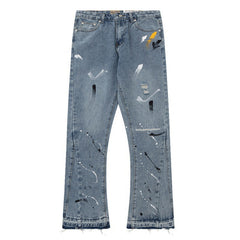 Gallery Dept Distressed Raw Edge Jeans