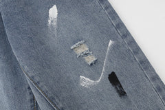 Gallery Dept Distressed Raw Edge Jeans