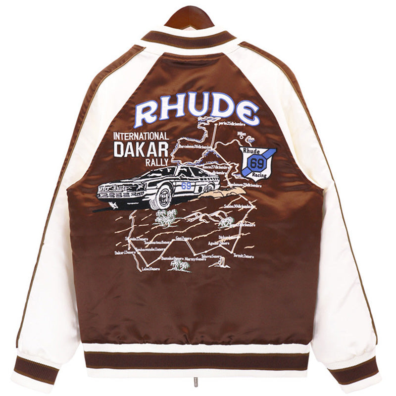 Rhude Pattern RHUDE Cartoon racing pattern printed cotton jacket – VPOOX