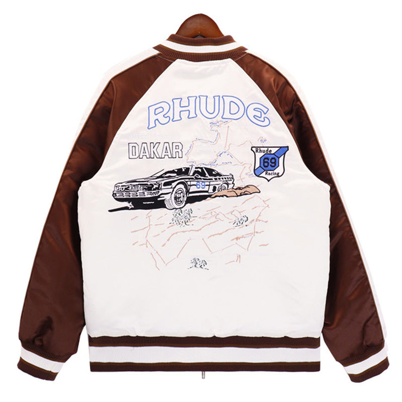 Rhude Pattern RHUDE Cartoon racing pattern printed cotton jacket – VPOOX