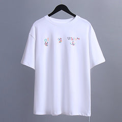 OFF WHITE Colorful Printed Arrow Pattern T-Shirts