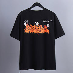 OFF WHITE Creative Letter Printing T-Shirts