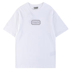 Dior Christian Embroidery Logo T-Shirt