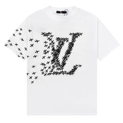 Louis Vuitton Small Airplane Print T-Shirt Oversized