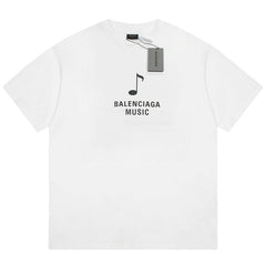 Balenciaga Musical Note Portrait Print T-Shirt Oversize